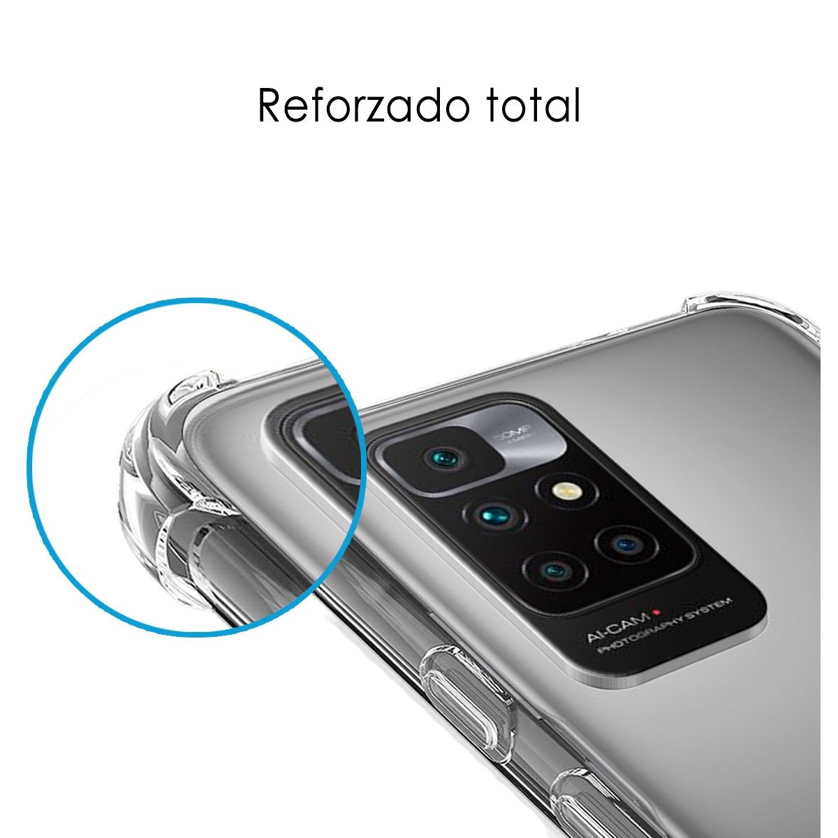 Funda Silicona Antigolpes Transparente para Xiaomi Redmi 10 (2021/2022)