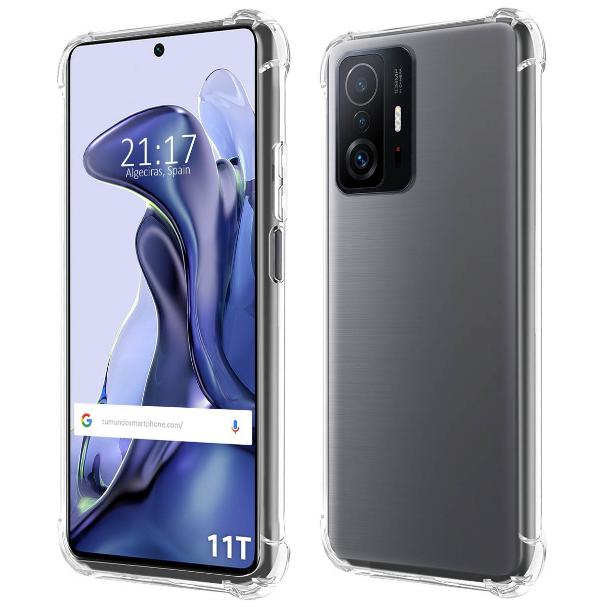 Funda Silicona Antigolpes Transparente para Xiaomi 11T 5G / 11T Pro 5G