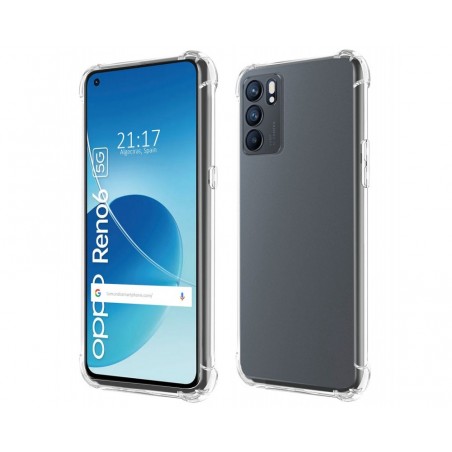 Funda Silicona Antigolpes Transparente para Oppo Reno 6 5G