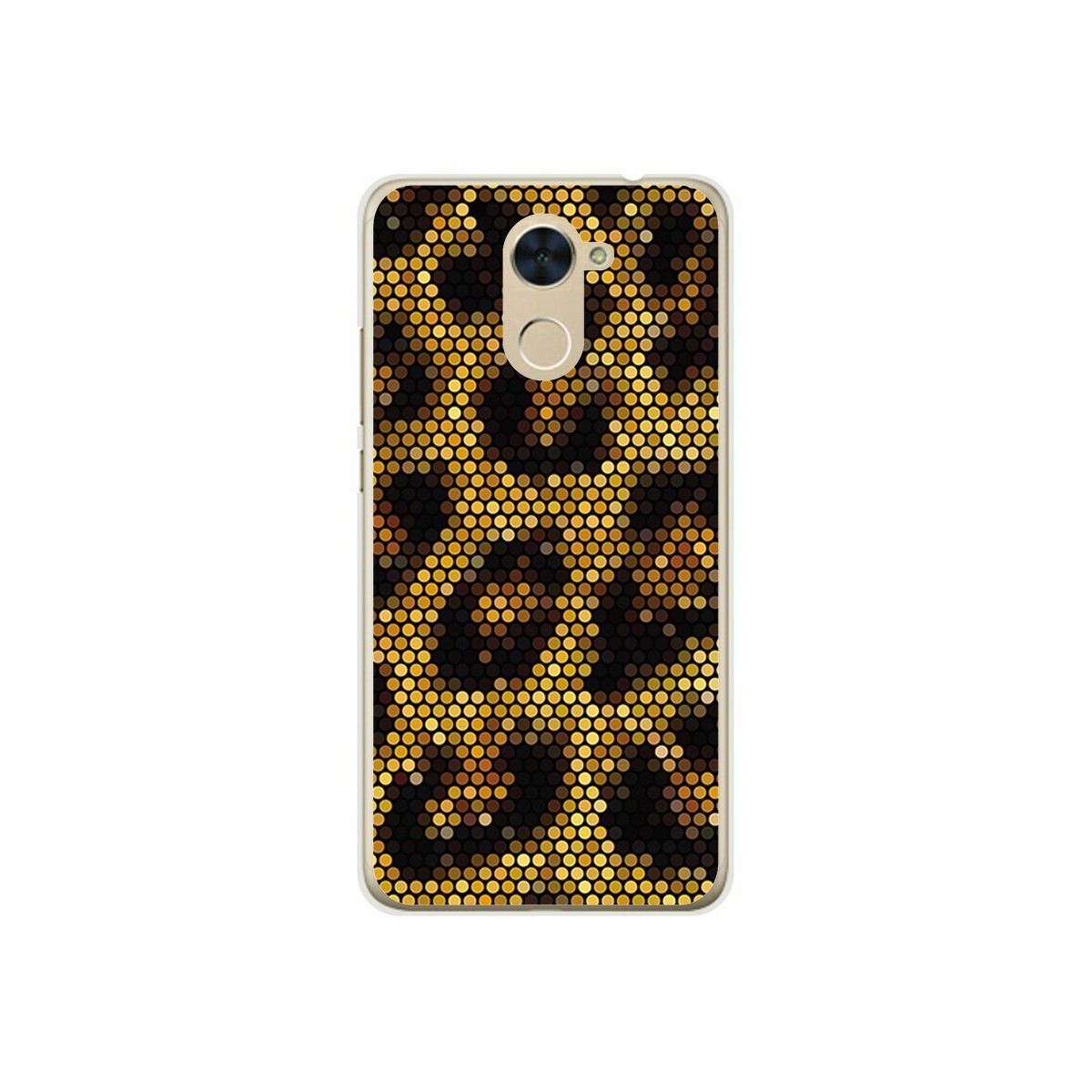 Funda Gel Tpu para Huawei Y7 Diseño Leopardo Dibujos