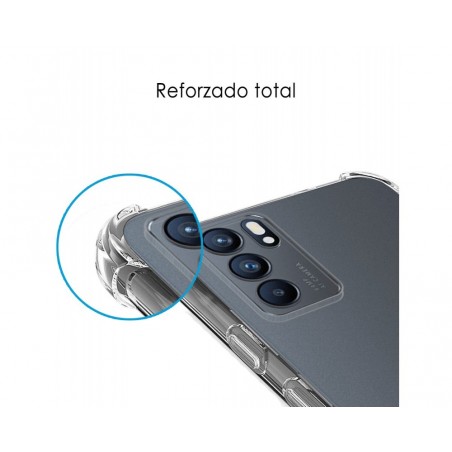 Funda Silicona Antigolpes Transparente para Oppo Reno 6 5G