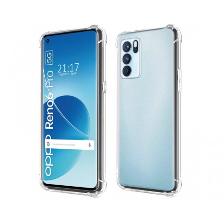 Funda Silicona Antigolpes Transparente para Oppo Reno 6 Pro 5G