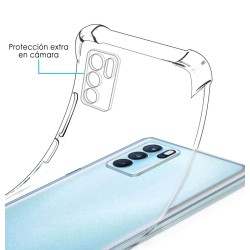 Funda Silicona Antigolpes Transparente para Oppo Reno 6 Pro 5G 2