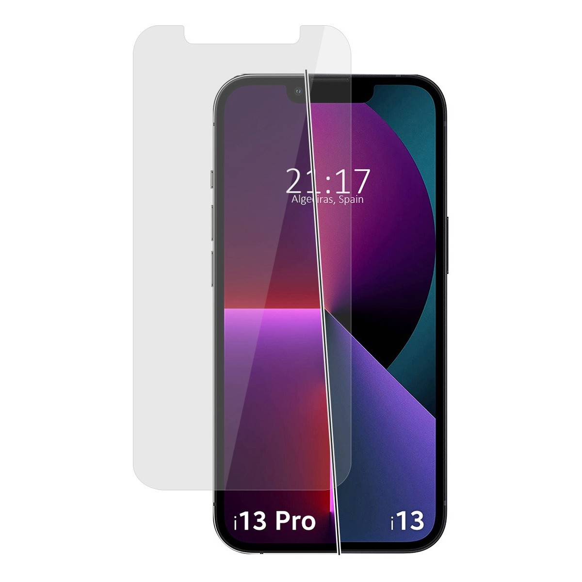 Protector Cristal Templado compatible con iphone 13 / 13 Pro (6.1) Vidrio