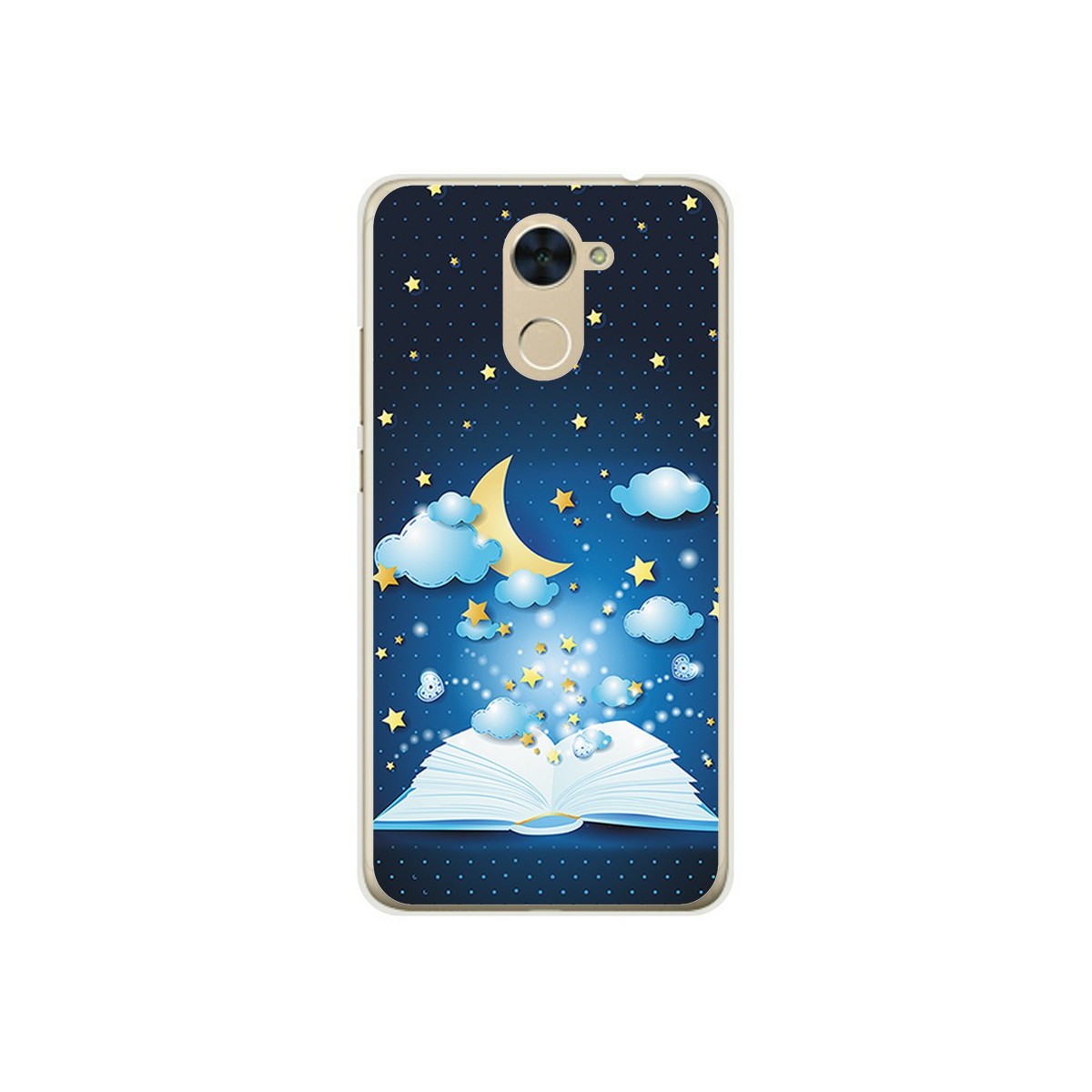 Funda Gel Tpu para Huawei Y7 Diseño Libro Cuentos Dibujos