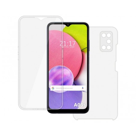Funda Doble Transparente Pc + Tpu Full Body 360 para Samsung Galaxy A03s