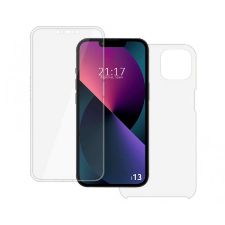 Funda Doble Transparente Pc + Tpu Full Body 360 compatible con Iphone 13 (6.1)