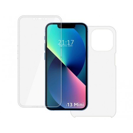 Funda Doble Transparente Pc + Tpu Full Body 360 compatible con Iphone 13 Mini (5.4)