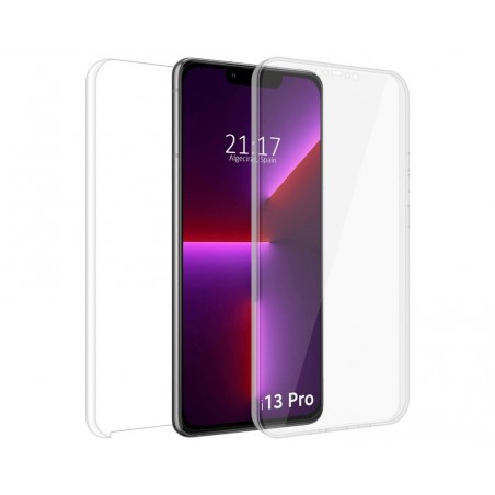 Funda Doble Transparente Pc + Tpu Full Body 360 compatible con Iphone 13 Pro (6.1)