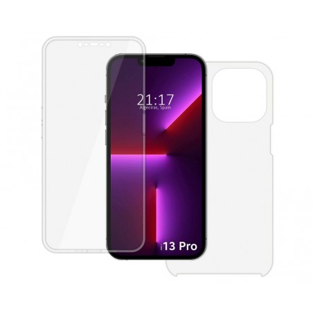Funda Doble Transparente Pc + Tpu Full Body 360 compatible con Iphone 13 Pro (6.1)