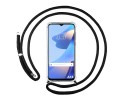 Funda Colgante Transparente para Oppo A16 / A16s con Cordon Negro