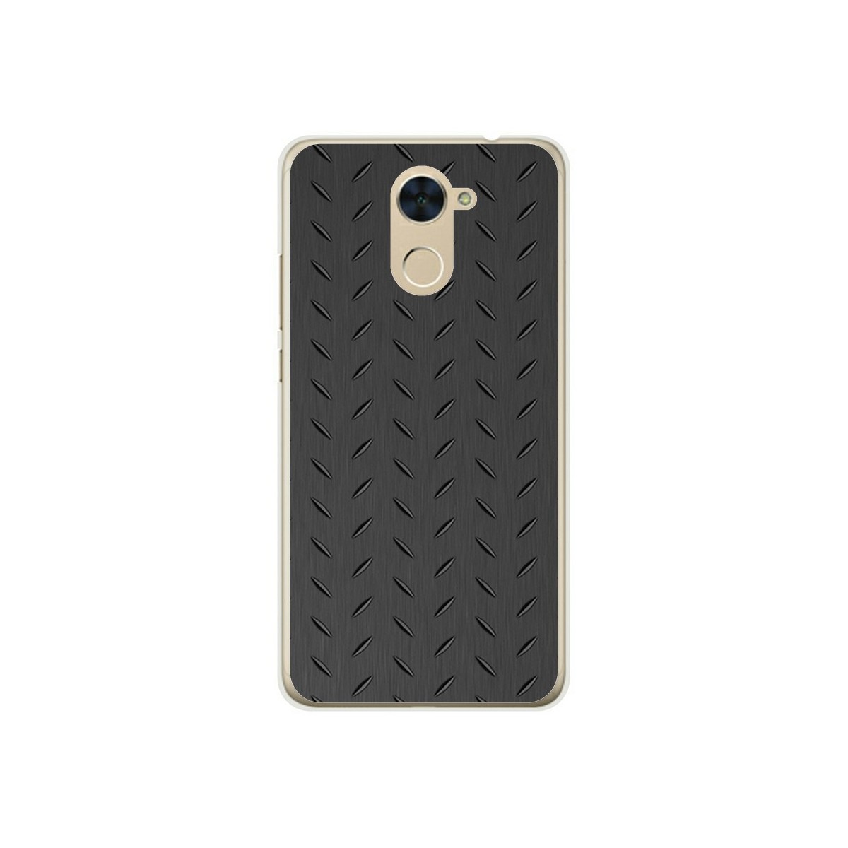 Funda Gel Tpu para Huawei Y7 Diseño Metal Dibujos