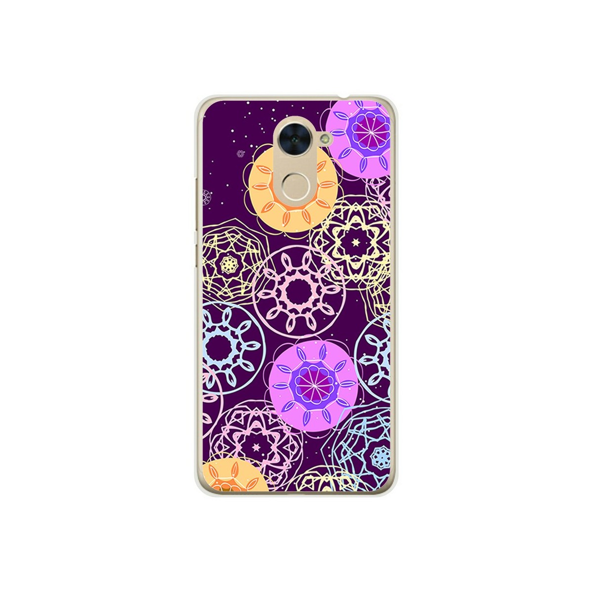 Funda Gel Tpu para Huawei Y7 Diseño Radial Dibujos