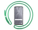 Funda Colgante Transparente para Realme GT Master Edition con Cordon Verde Agua