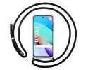 Funda Colgante Transparente para Xiaomi Redmi 10 (2021/2022) con Cordon Negro