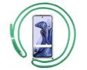 Funda Colgante Transparente para Xiaomi 11T 5G / 11T Pro 5G con Cordon Verde Agua