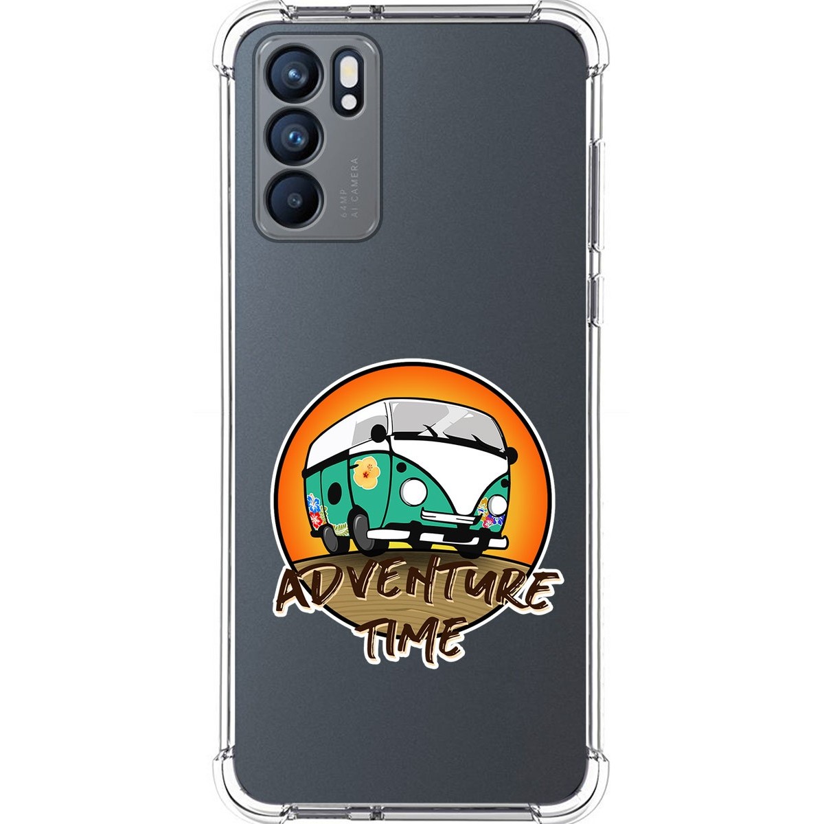 Funda Silicona Antigolpes para Oppo Reno 6 5G diseño Adventure Time Dibujos