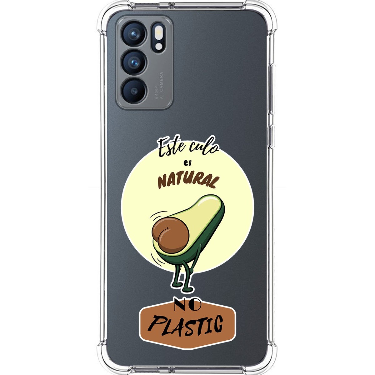 Funda Silicona Antigolpes para Oppo Reno 6 5G diseño Culo Natural Dibujos