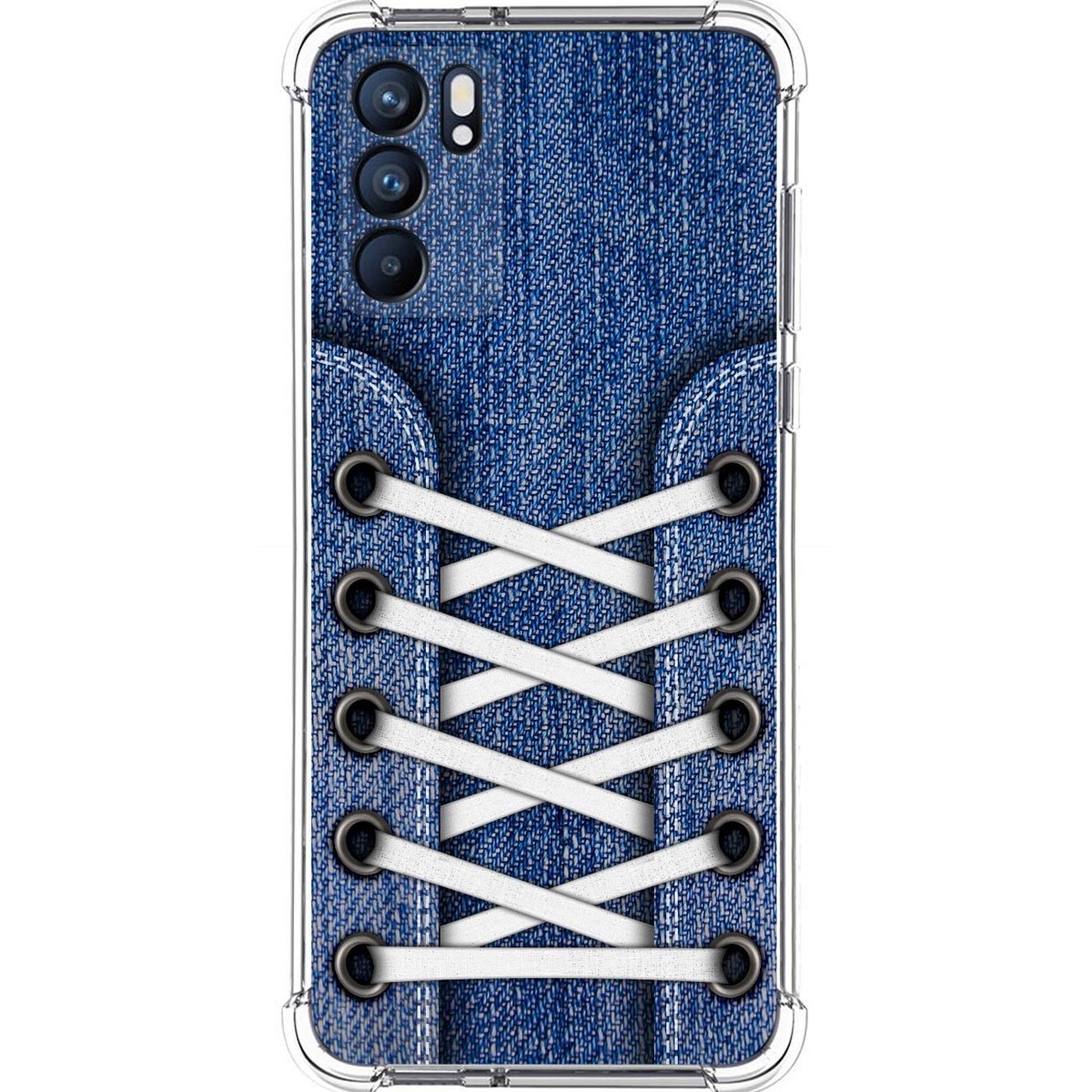 Funda Silicona Antigolpes para Oppo Reno 6 5G diseño Zapatillas 01 Dibujos
