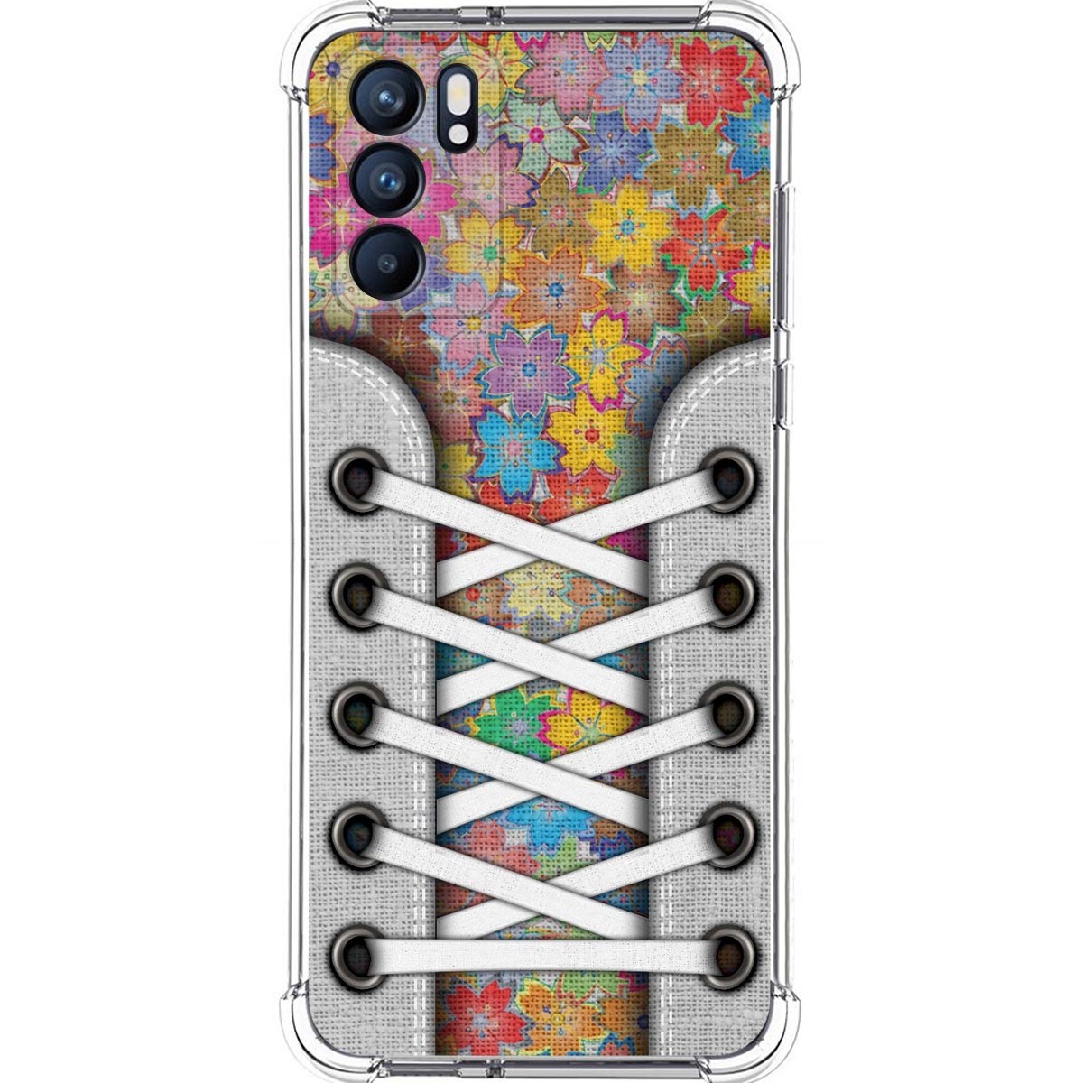 Funda Silicona Antigolpes para Oppo Reno 6 5G diseño Zapatillas 05 Dibujos