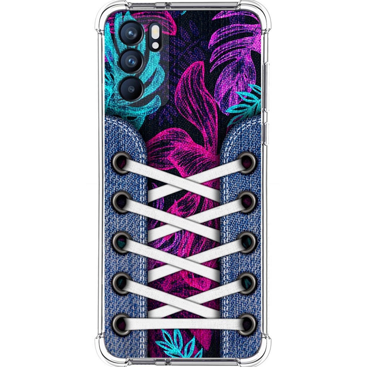 Funda Silicona Antigolpes para Oppo Reno 6 5G diseño Zapatillas 07 Dibujos