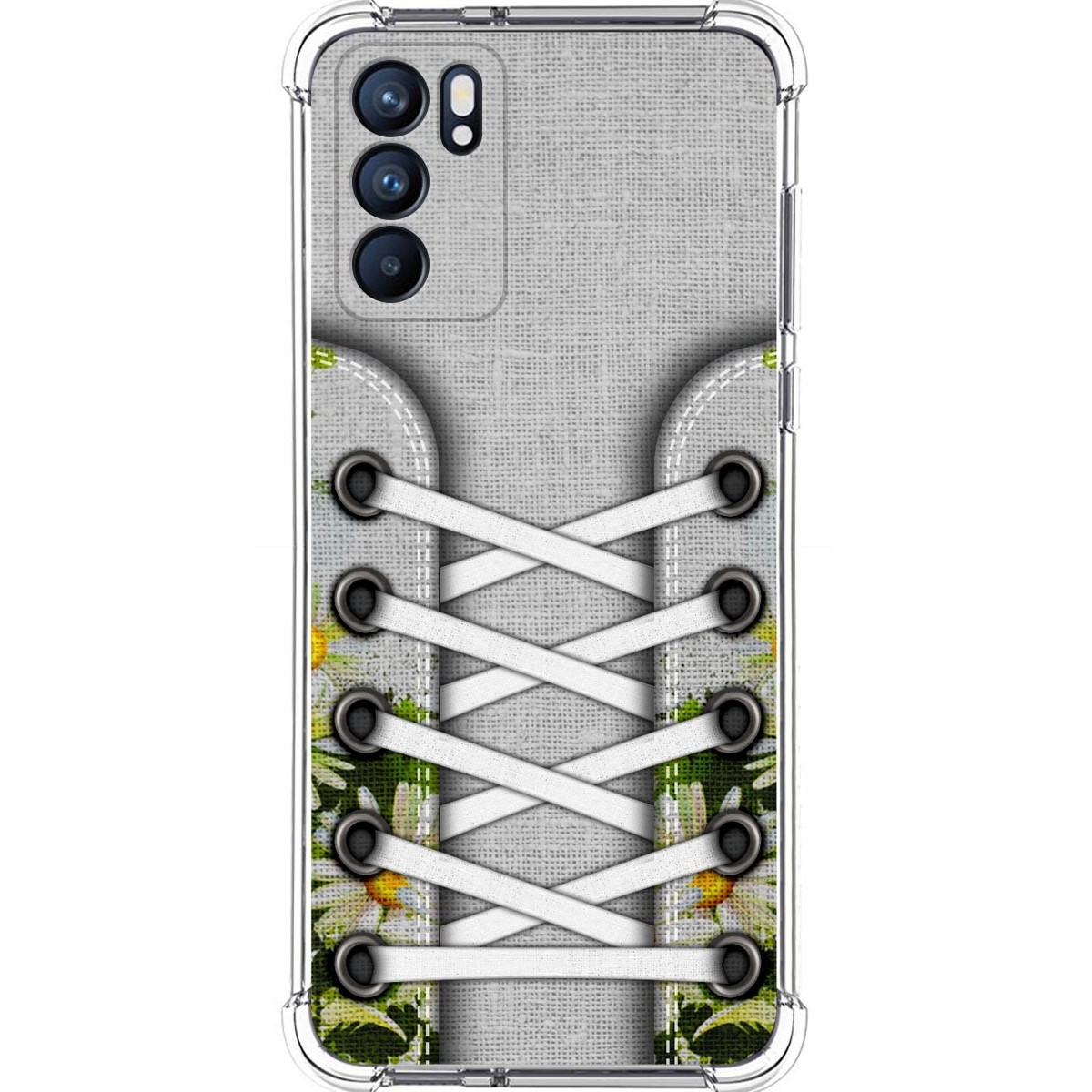 Funda Silicona Antigolpes para Oppo Reno 6 5G diseño Zapatillas 08 Dibujos