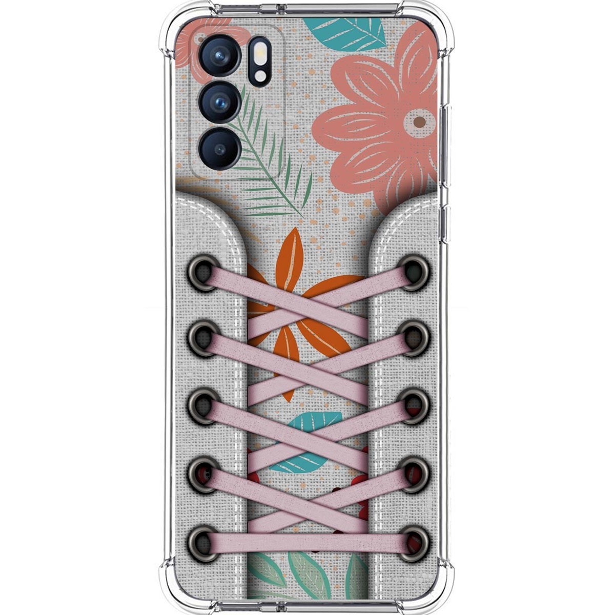 Funda Silicona Antigolpes para Oppo Reno 6 5G diseño Zapatillas 09 Dibujos