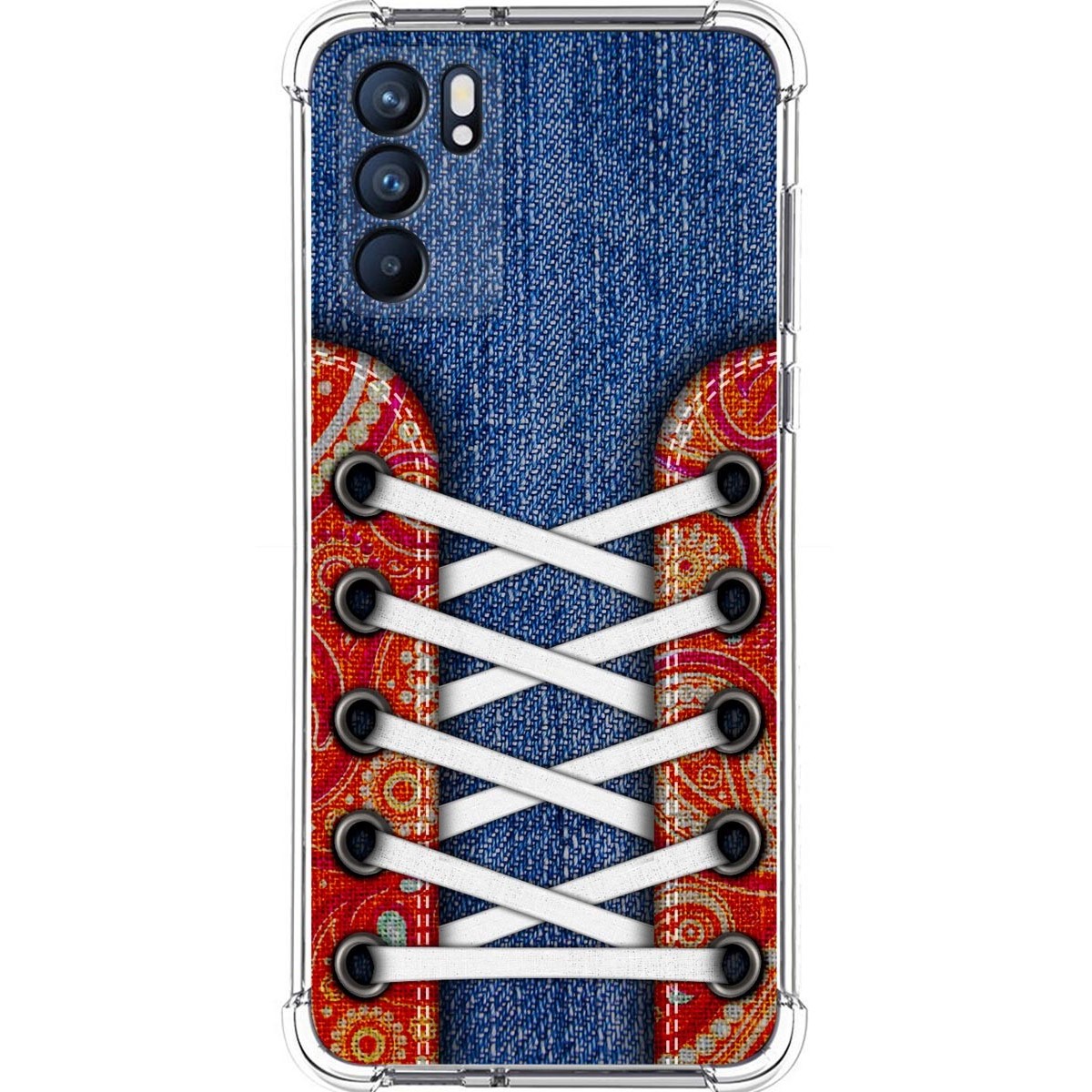 Funda Silicona Antigolpes para Oppo Reno 6 5G diseño Zapatillas 11 Dibujos