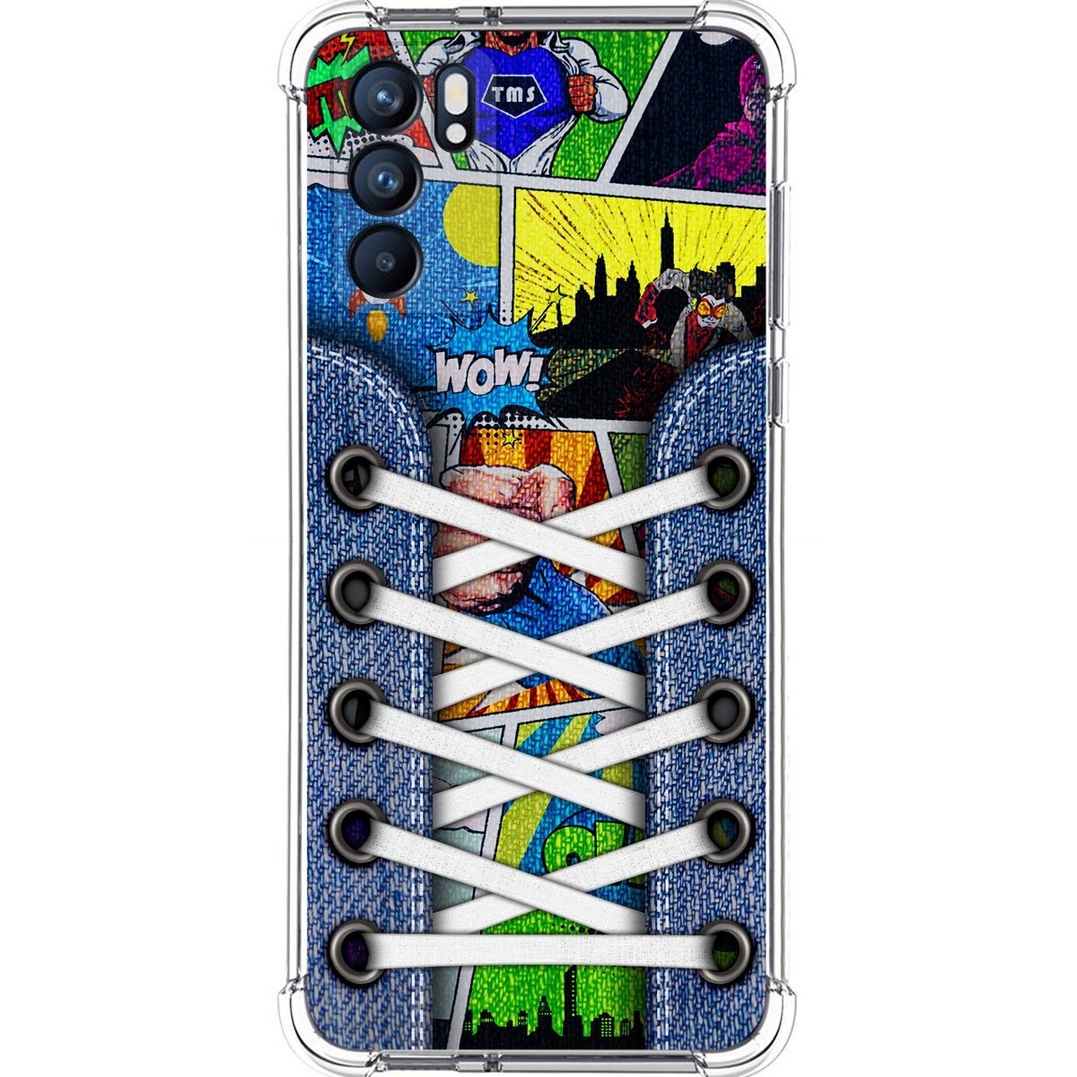 Funda Silicona Antigolpes para Oppo Reno 6 5G diseño Zapatillas 14 Dibujos