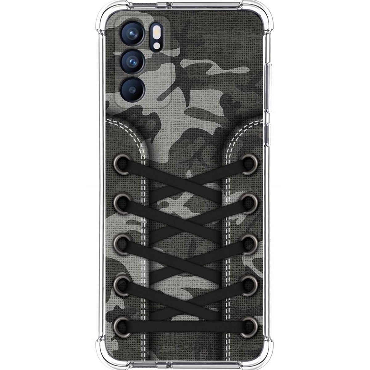 Funda Silicona Antigolpes para Oppo Reno 6 5G diseño Zapatillas 15 Dibujos