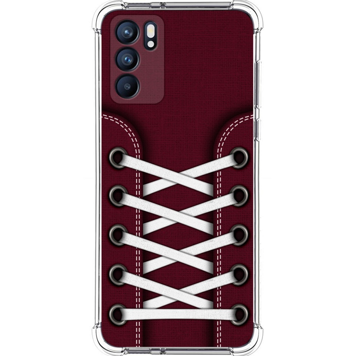Funda Silicona Antigolpes para Oppo Reno 6 5G diseño Zapatillas 17 Dibujos