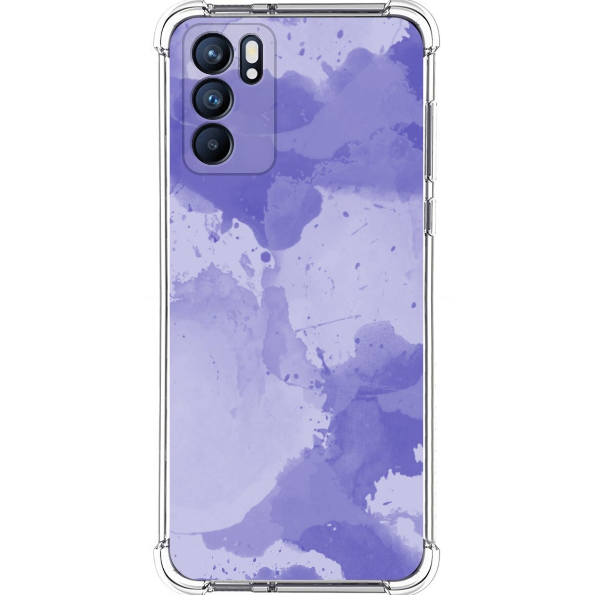 Funda Silicona Antigolpes para Oppo Reno 6 5G diseño Acuarela 01 Dibujos