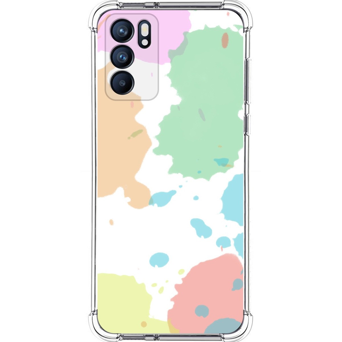 Funda Silicona Antigolpes para Oppo Reno 6 5G diseño Acuarela 05 Dibujos