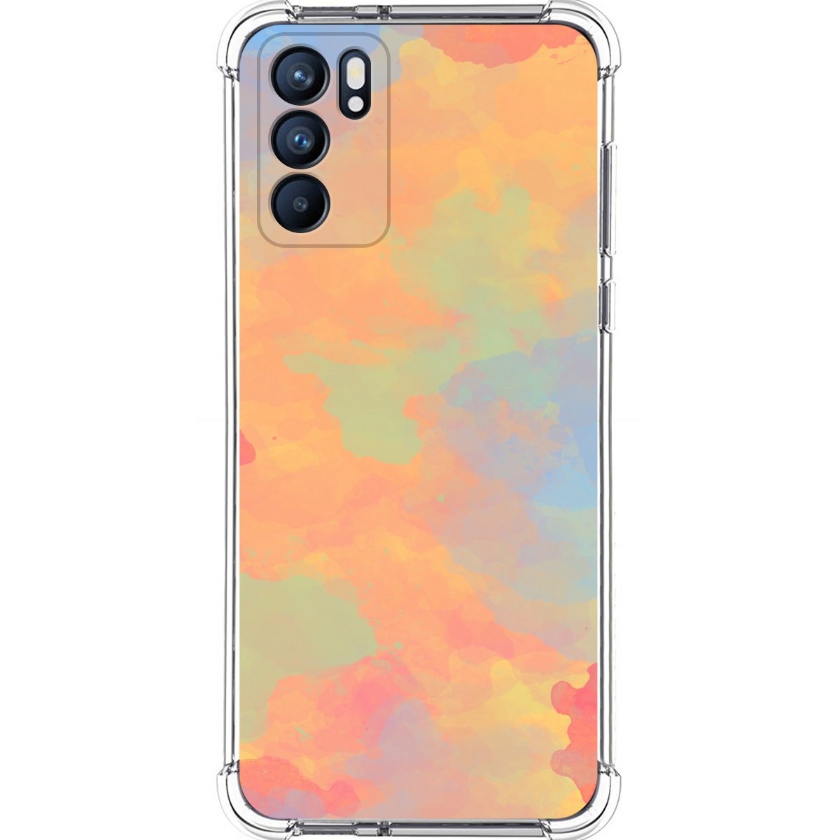 Funda Silicona Antigolpes para Oppo Reno 6 5G diseño Acuarela 08 Dibujos