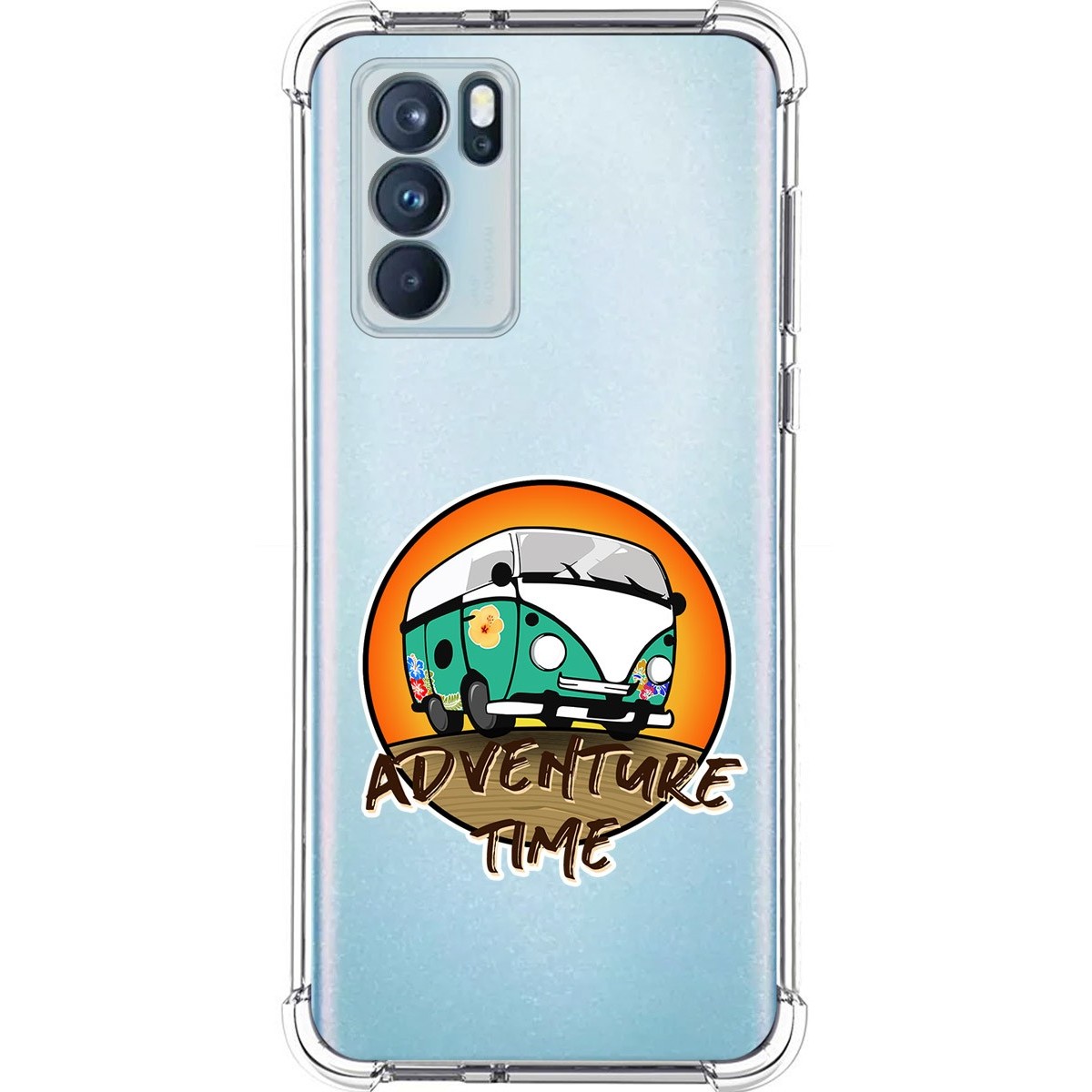 Funda Silicona Antigolpes para Oppo Reno 6 Pro 5G diseño Adventure Time Dibujos