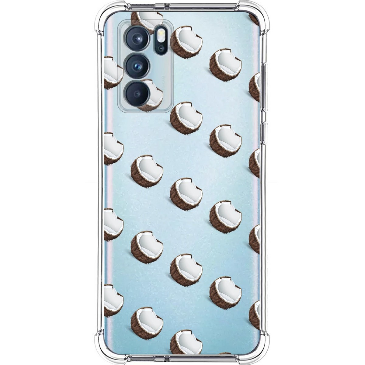 Funda Silicona Antigolpes para Oppo Reno 6 Pro 5G diseño Cocos Dibujos
