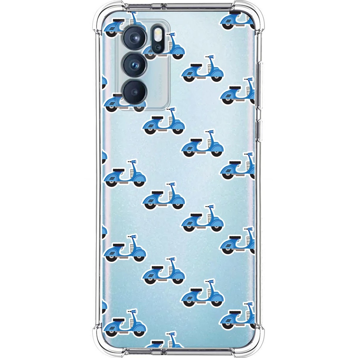 Funda Silicona Antigolpes para Oppo Reno 6 Pro 5G diseño Scooter Dibujos