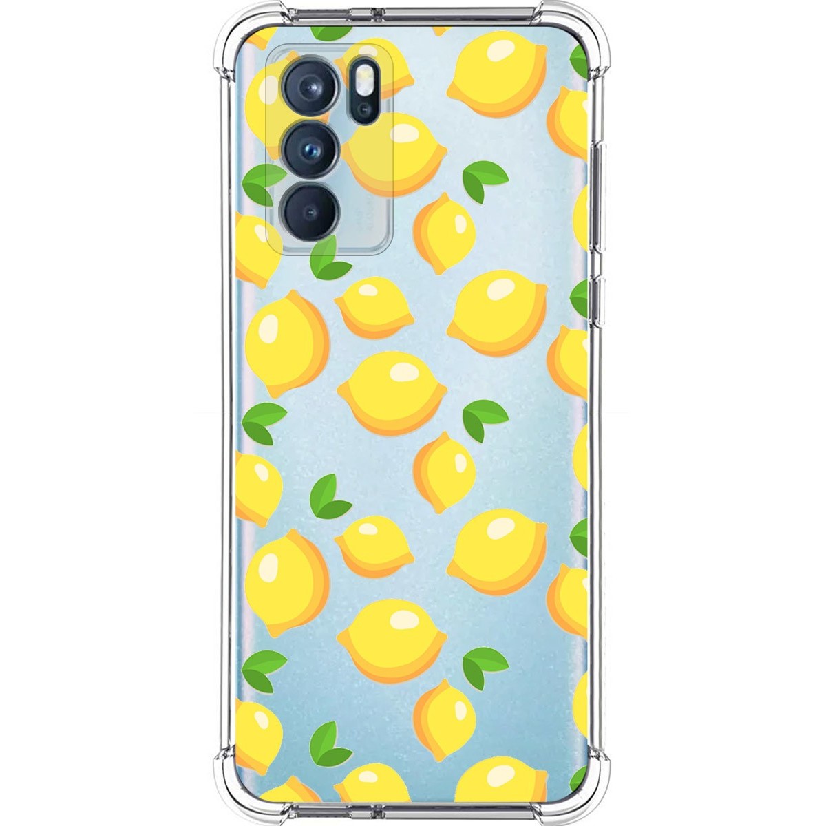 Funda Silicona Antigolpes para Oppo Reno 6 Pro 5G diseño Limones Dibujos