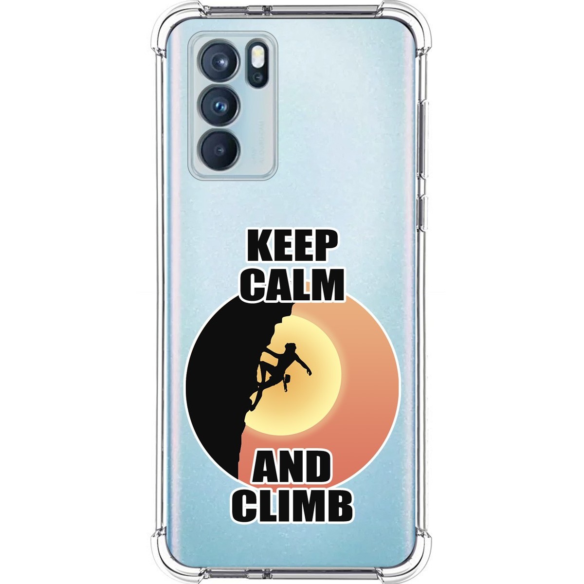 Funda Silicona Antigolpes para Oppo Reno 6 Pro 5G diseño Mujer Escalada Dibujos