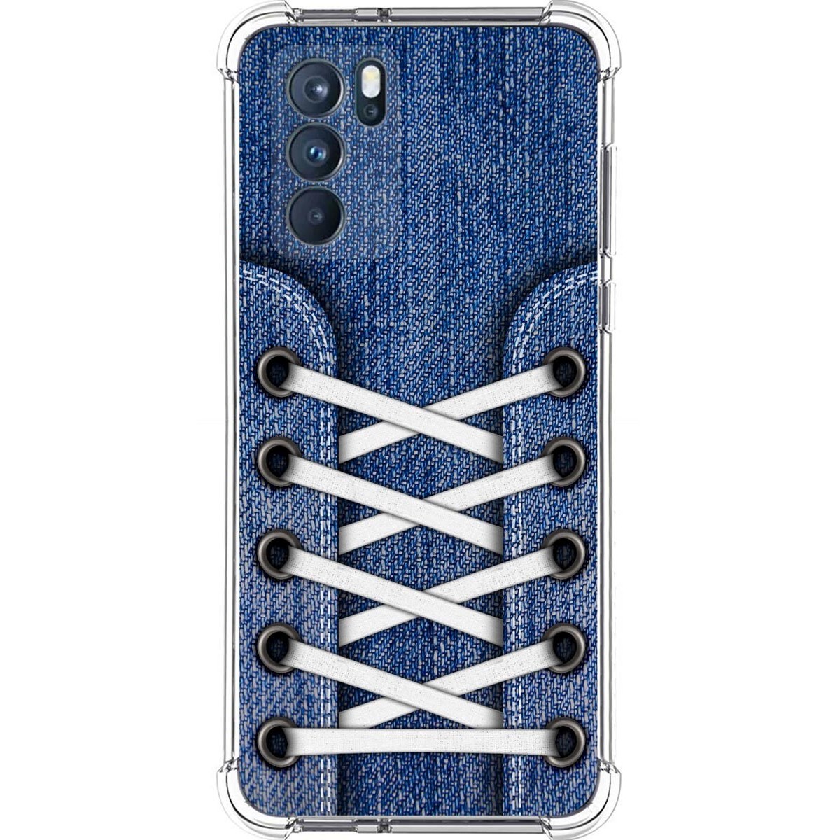 Funda Silicona Antigolpes para Oppo Reno 6 Pro 5G diseño Zapatillas 01 Dibujos