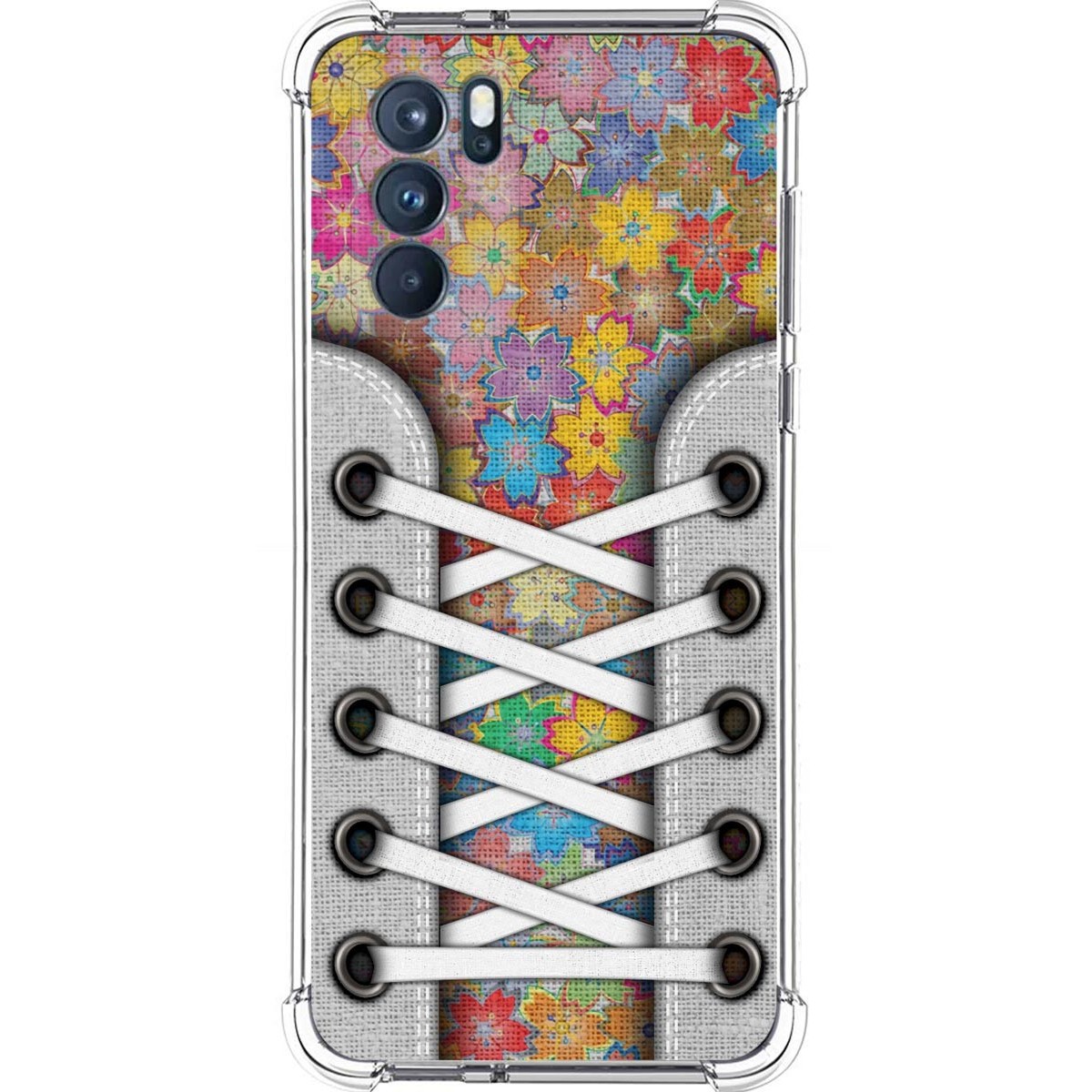 Funda Silicona Antigolpes para Oppo Reno 6 Pro 5G diseño Zapatillas 05 Dibujos