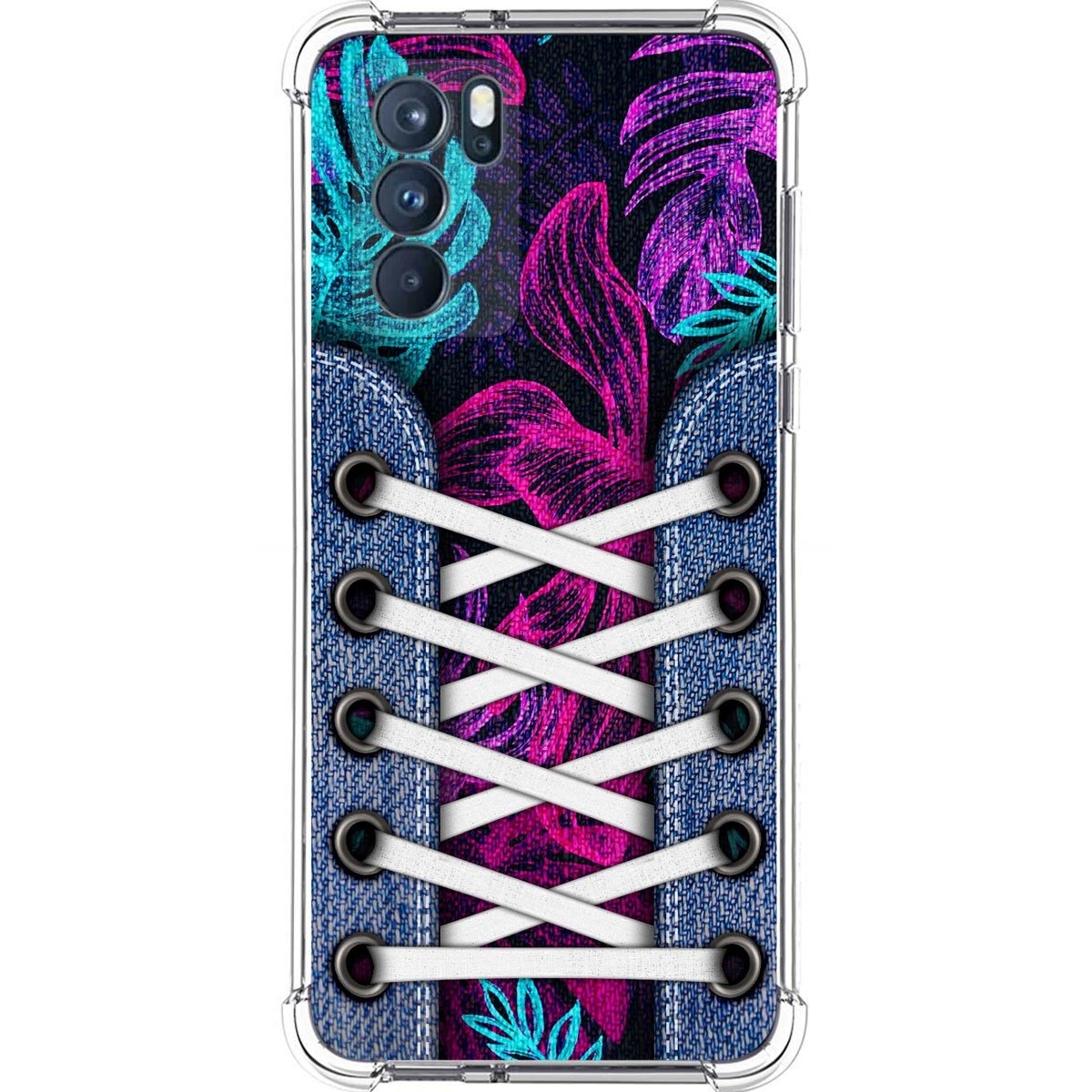 Funda Silicona Antigolpes para Oppo Reno 6 Pro 5G diseño Zapatillas 07 Dibujos