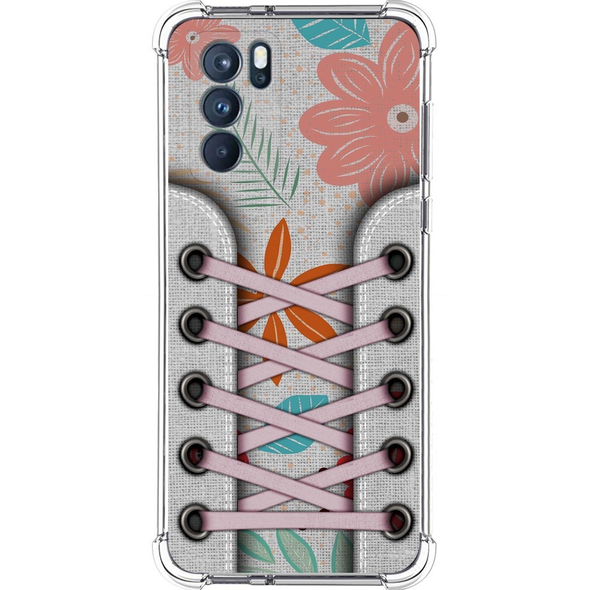 Funda Silicona Antigolpes para Oppo Reno 6 Pro 5G diseño Zapatillas 09 Dibujos