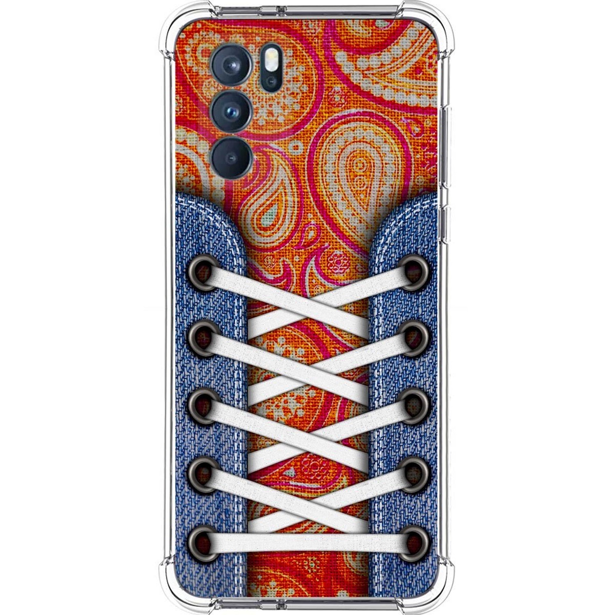 Funda Silicona Antigolpes para Oppo Reno 6 Pro 5G diseño Zapatillas 10 Dibujos