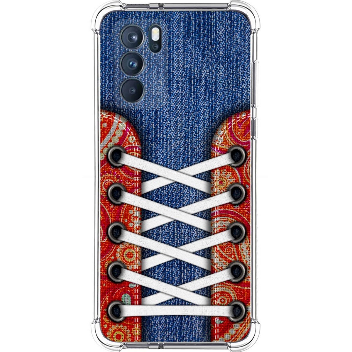 Funda Silicona Antigolpes para Oppo Reno 6 Pro 5G diseño Zapatillas 11 Dibujos