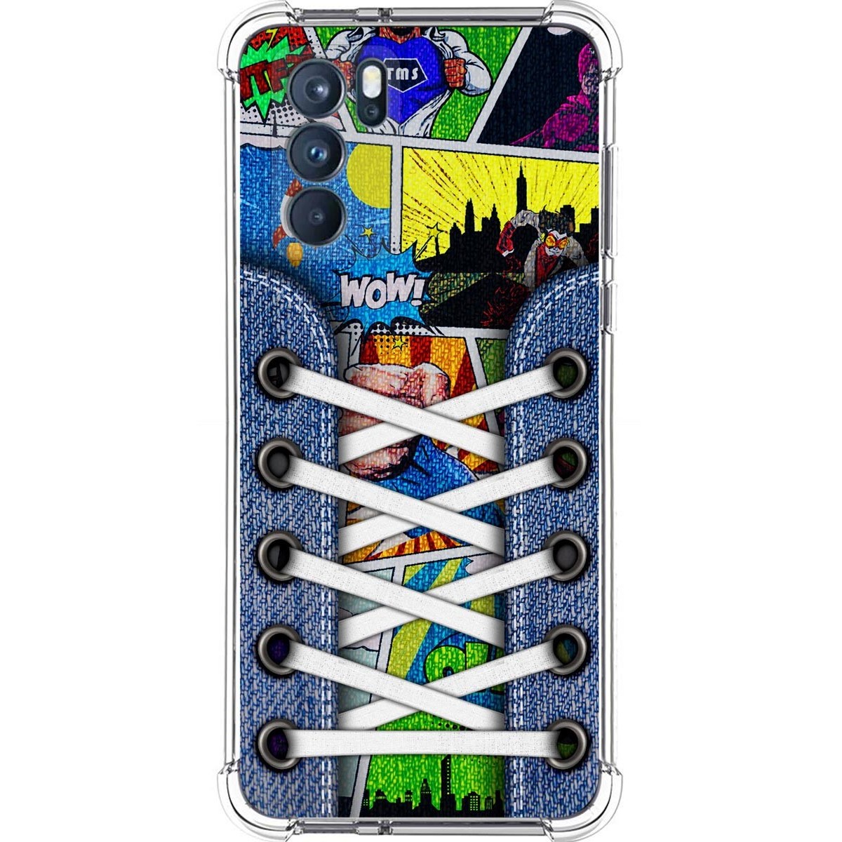 Funda Silicona Antigolpes para Oppo Reno 6 Pro 5G diseño Zapatillas 14 Dibujos