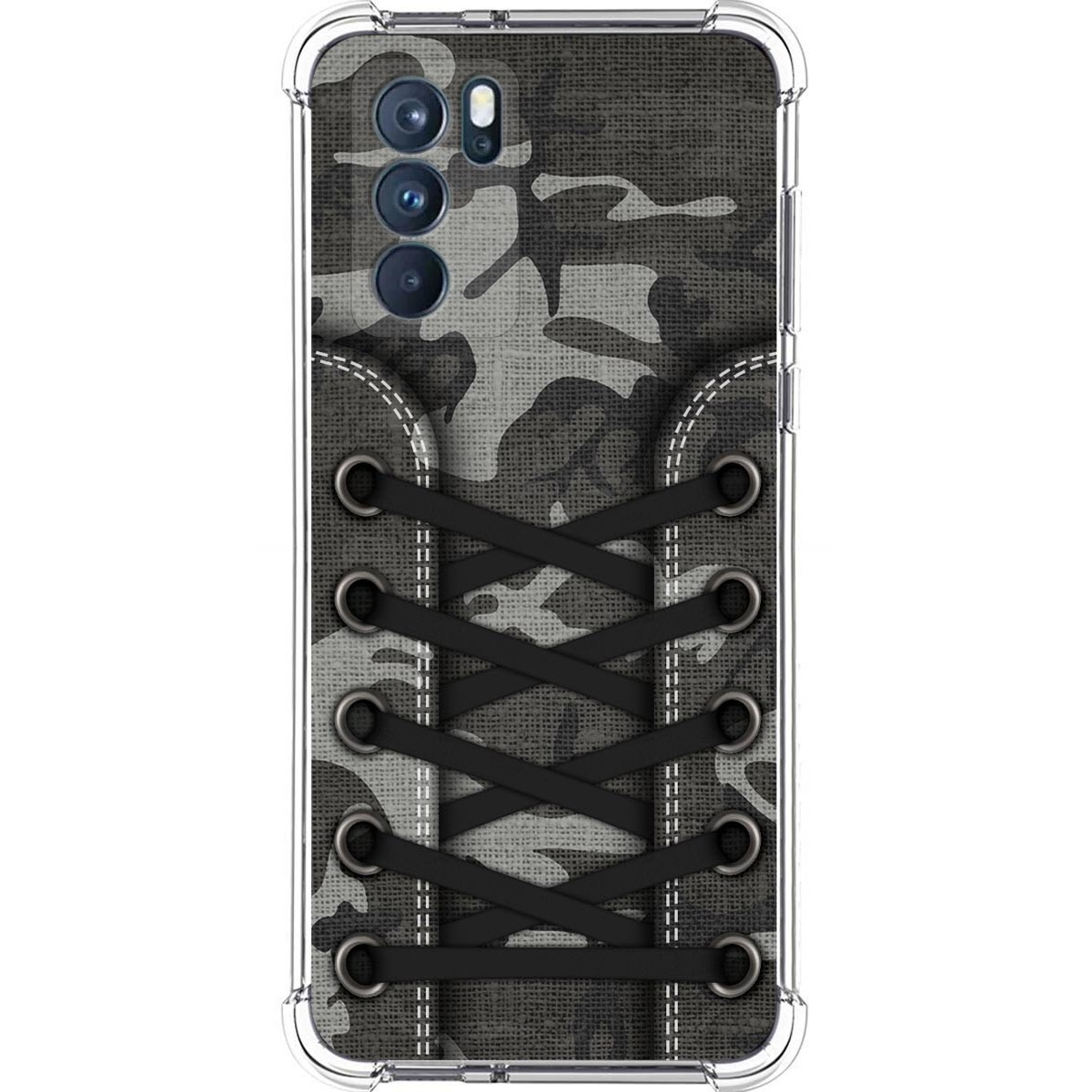 Funda Silicona Antigolpes para Oppo Reno 6 Pro 5G diseño Zapatillas 15 Dibujos