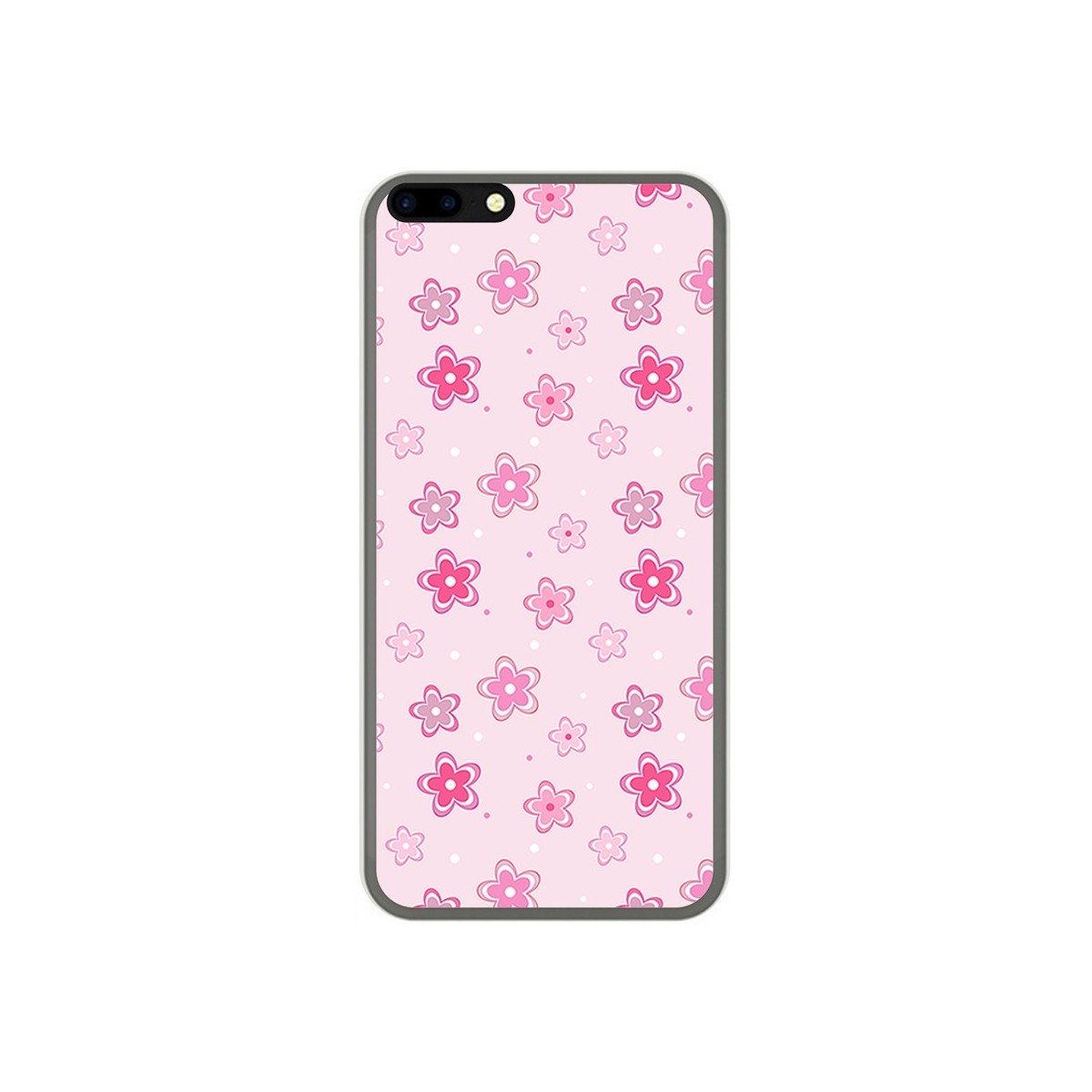 Funda Gel Tpu para Leagoo M7 Diseño Flores Dibujos