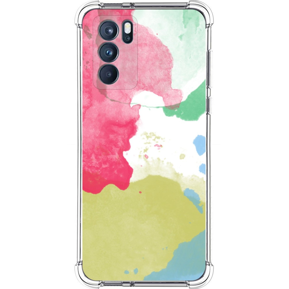 Funda Silicona Antigolpes para Oppo Reno 6 Pro 5G diseño Acuarela 02 Dibujos