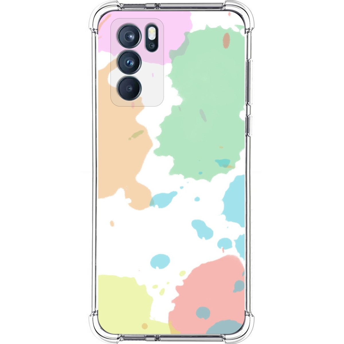 Funda Silicona Antigolpes para Oppo Reno 6 Pro 5G diseño Acuarela 05 Dibujos